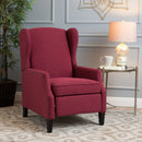 Westeros Wing Back Fabric Upholstered Recliner by Unique Piece Furniture