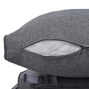 6-Piece Outdoor Sectional Sofa Set with Round Nesting Coffee Tables and Seating Sofa with Cushions for Patio, Porch and Garden (Grey)