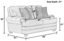 Roberto - Leather Loveseat - Cocoa