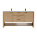 James Martin Solene 72" Double Bathroom Vanity, Seaside Oak