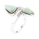 Begondor Green Turquoise and Sterling Silver Adjustable Ring