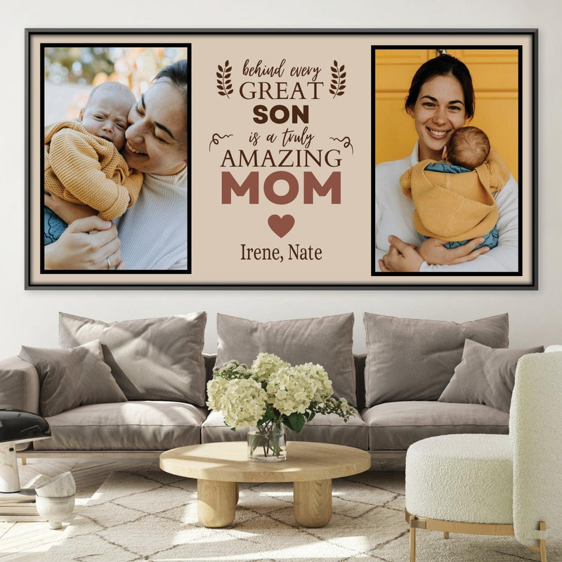 Behind Every Mom Canvas