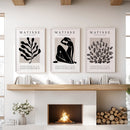 Matisse Posters Set of 3. Minimalist Botanical, Figure Prints by Wall Art Set