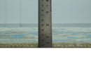 Beige and Blue Hand Knotted Oushak Custom Made wool Rug