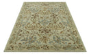 Beige And Brown Traditional Floral Design Hand Tufted 8x10 Wool Area Rug by The Rug Decor