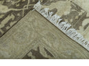 Beige And Brown Traditional Oushak Design Hand Knotted 3x5 wool area rug