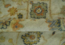 Beige and Gold 8x10 Traditional Oriental Oushak wool Rug by The Rug Decor
