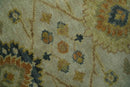 Beige and Gold 8x10 Traditional Oriental Oushak wool Rug by The Rug Decor