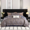 GobekUsa Butterfly Jacquard Lyocell Cotton Luxury Bedding Set Full Queen