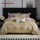 GobekUsa Butterfly Jacquard Lyocell Cotton Luxury Bedding Set Full Queen
