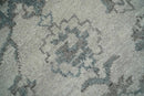 Beige and Gray 8x10 hand knotted Oushak wool Area rug by The Rug Decor