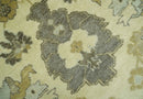 Beige and Gray 8x10 Hand Knotted Traditional Oriental Oushak Wool area rug by The Rug Decor