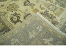 Beige and Gray 8x10 Hand Knotted Traditional Oriental Oushak Wool area rug by The Rug Decor