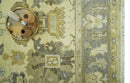 Beige and Gray 8x10 Hand Knotted Traditional Oriental Oushak Wool area rug by The Rug Decor