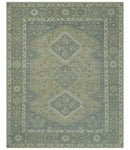Beige And Gray Traditional Turkish Design 8x10 Hand Knotted Wool Area Rug
