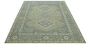 Beige And Gray Traditional Turkish Design 8x10 Hand Knotted Wool Area Rug