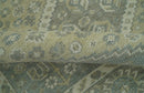 Beige And Gray Traditional Turkish Design 8x10 Hand Knotted Wool Area Rug