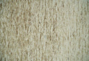 Beige and Ivory Wool Hand Woven Rug - Modern Solid Mixed Pile by The Rug Decor