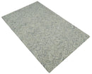 Custom Beige and Gray Modern Scandinavian Hand Tufted Wool Rug by The Rug Decor