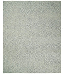 Custom Beige and Gray Modern Scandinavian Hand Tufted Wool Rug by The Rug Decor