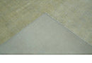 Beige and Silver Traditional Hand Knotted 8x10 Wool Oushak Area Rug