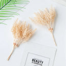 Beige artificial plants golden wheat ear stems for living room decor by Decorbites
