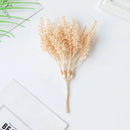 Beige artificial plants golden wheat ear stems for living room decor by Decorbites