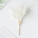 Beige artificial plants golden wheat ear stems for living room decor by Decorbites