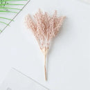 Beige artificial plants golden wheat ear stems for living room decor by Decorbites