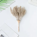 Beige artificial plants golden wheat ear stems for living room decor by Decorbites