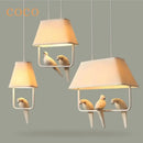 GobekUsa Bird Cloth Chandelier Ceiling Light - Creative Pendant, Dining Room & Home Decor