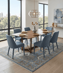 Beige Blue Ivory Hand Knotted Wool Area Rug - Heirloom Quality