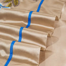 GobekUsa Embroidered Egyptian Cotton Bedding Set - Queen King Linens, 200S Thread Count