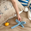 GobekUsa Bow-knot Embroidered Velvet Duvet Bedding Set cozy winter bedding with pillowcase