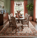 Wool Area Rug Hand Knotted Beige Brown Rust Tree of Life Pattern Traditional Oushak