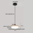 GobekUsa Cave Stone LED Pendant Lights Wood Home Decor Yellow Globe Hanging Lamp