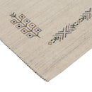 Beige Hand Loomed Wool Area Rug - Ornate Center Medallion Design by The Rug Decor