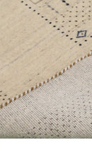 Beige Center Pattern Hand Loomed Wool Area Rug - Refined Style by The Rug Decor