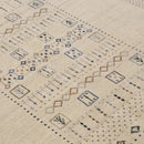 Beige Center Pattern Hand Loomed Wool Area Rug - Refined Style by The Rug Decor