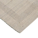 Beige Center Pattern Hand Loomed Wool Area Rug - Refined Style by The Rug Decor