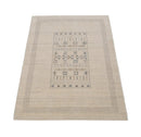 Beige Center Pattern Hand Loomed Wool Area Rug - Refined Style by The Rug Decor