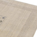 Beige Center Pattern Hand Loomed Wool Area Rug - Refined Style by The Rug Decor