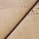 Beige Center Pattern Hand-Loomed Wool Area Rug with Traditional Gabbeh Design by The Rug Decor