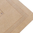 Beige Center Pattern Hand-Loomed Wool Area Rug with Traditional Gabbeh Design by The Rug Decor