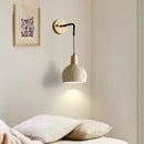 GobekUsa Cement Shade Wall Sconce Pull Chain Switch LED Light Fixture for Home Decor