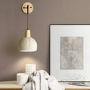 GobekUsa Cement Shade Wall Sconce Pull Chain Switch LED Light Fixture for Home Decor