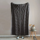 GobekUsa Beige Chunky Knit Tassel Blanket - Soft Plaid Weighted Throw for Home Decor and Sofa - Industrial Style Tapestry