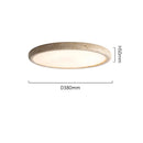 GobekUsa Golden Black Brass LED Ceiling Lamp Marble Finish Flush Mount Light