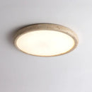 GobekUsa Golden Black Brass LED Ceiling Lamp Marble Finish Flush Mount Light