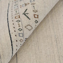 Beige Wool Hand Loomed Area Rug Contemporary Geometric Pattern by The Rug Decor